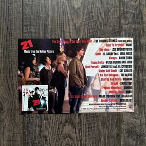 Rare Vintage 2008 21 Movie Soundtrack CD Promo DVD Poster Print Collectible